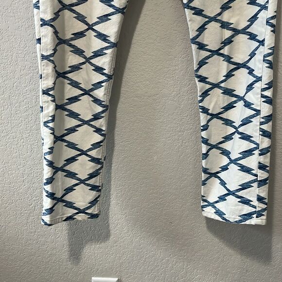 ISABEL MARANT ETOILE, Ikat Nessa Printed Cropped Jeans, Size 38 (US, Size 6) - Picture 6 of 10